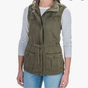 Max Jeans Khaki Women's Utility Vest